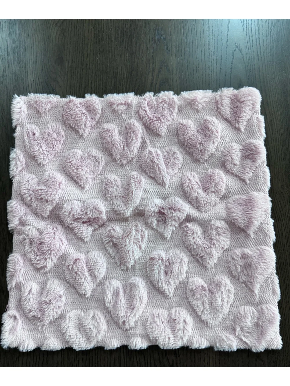 Heart Texture Throw Pillow Cover- Blush Pink - Set of 2
